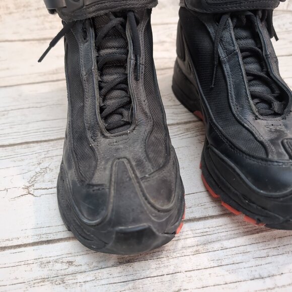 Icon Motorcycle Riding Boots Black Leather/Textile – Men’s 9 - Picture 3 of 9